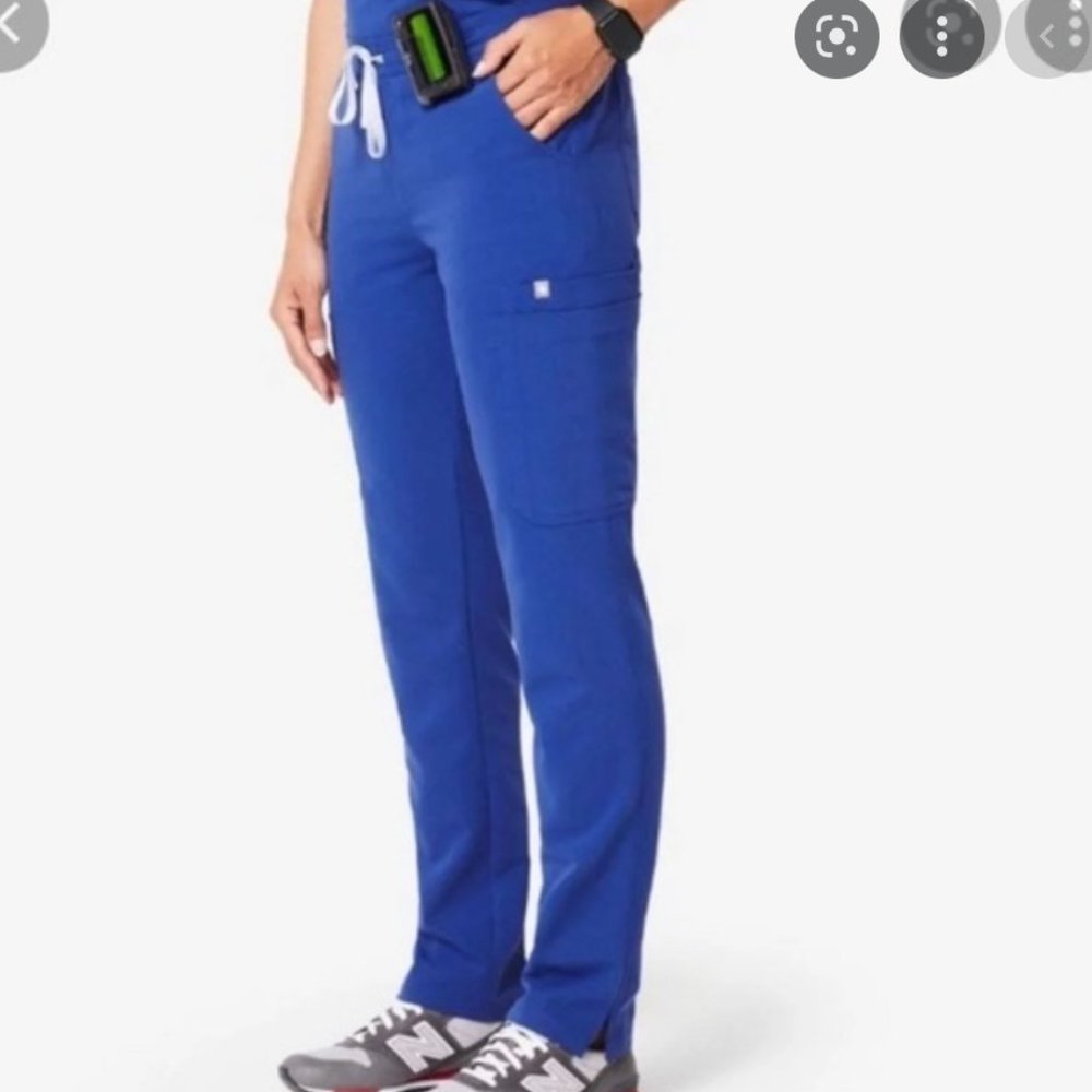 FIGS Yola Skinny Scrub Pants in Winning Blue - Large Tall (New)
